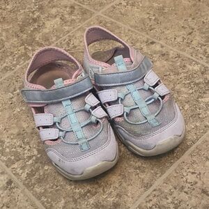 Kids Light Blue and Pink Shoes